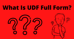 what is udf full form 